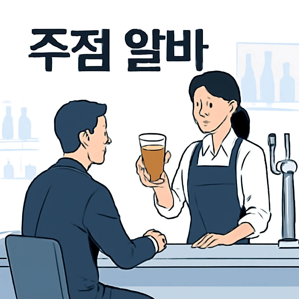 주점 알바 이미지