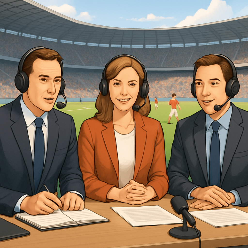 스포츠 중계 방송 해설 포함 이미지