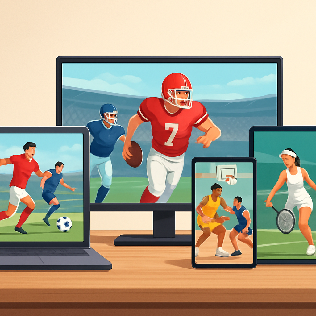 실시간 스포츠 중계 플랫폼 비교 이미지