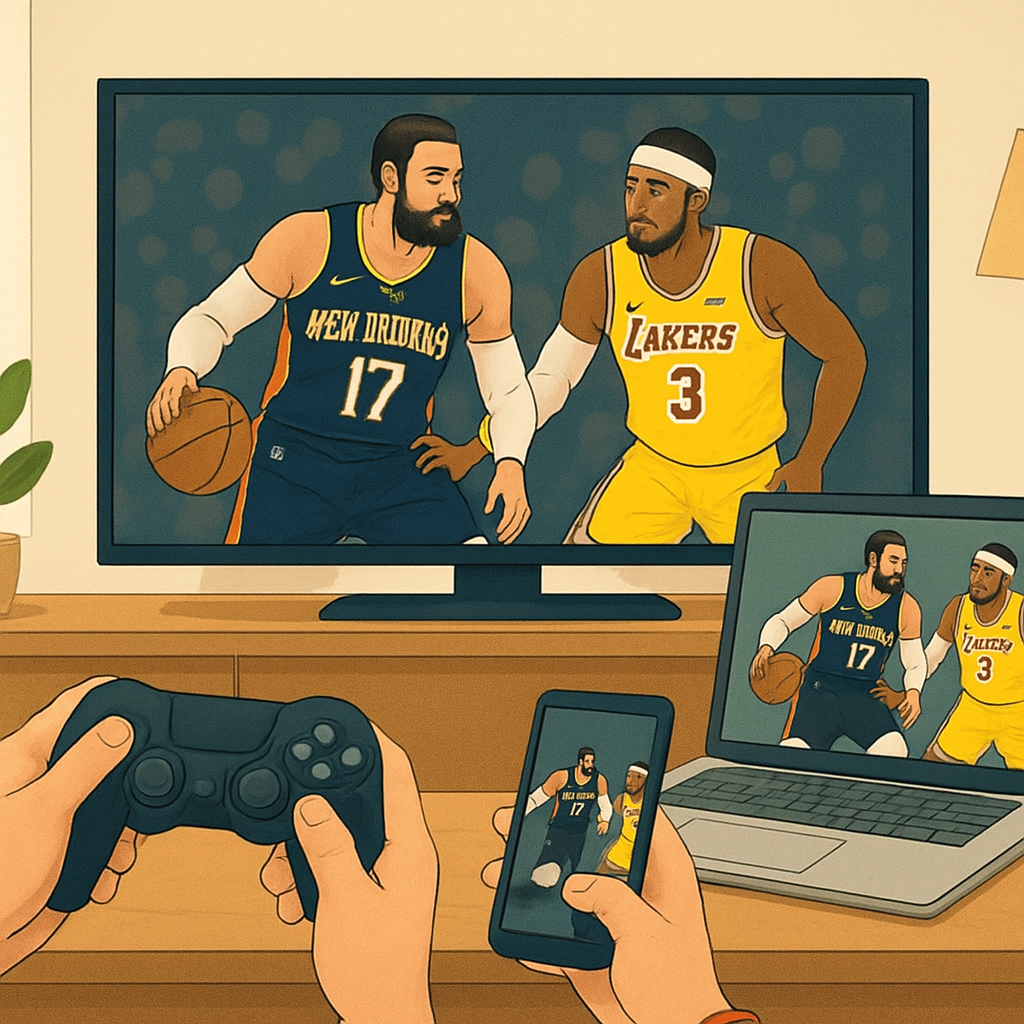 NBA 생중계 서비스 비교와 가격 이미지