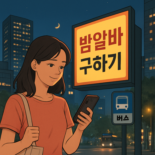 서울에서 밤알바 구하는 방법 이미지